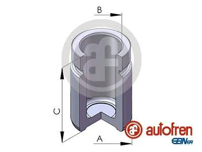 Piston, brake caliper
